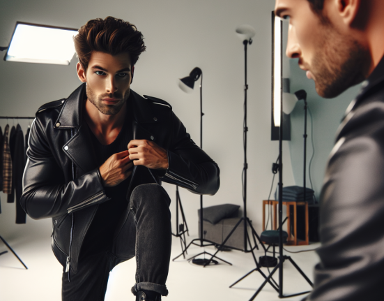 Andriol en preparación para sesiones fotográficas