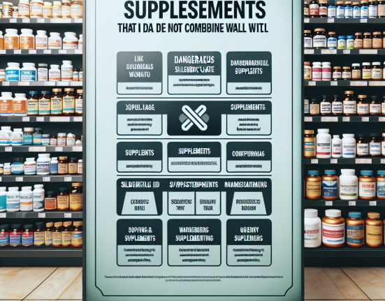 Qué tipo de suplementos no combinan bien con Sildenafil Citrate (Viagra generic)